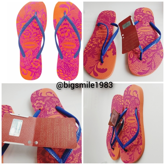 New HAVAIANAS FLIP FLOP WOMENS SANDALS SZ 9/10 - Picture 1 of 7